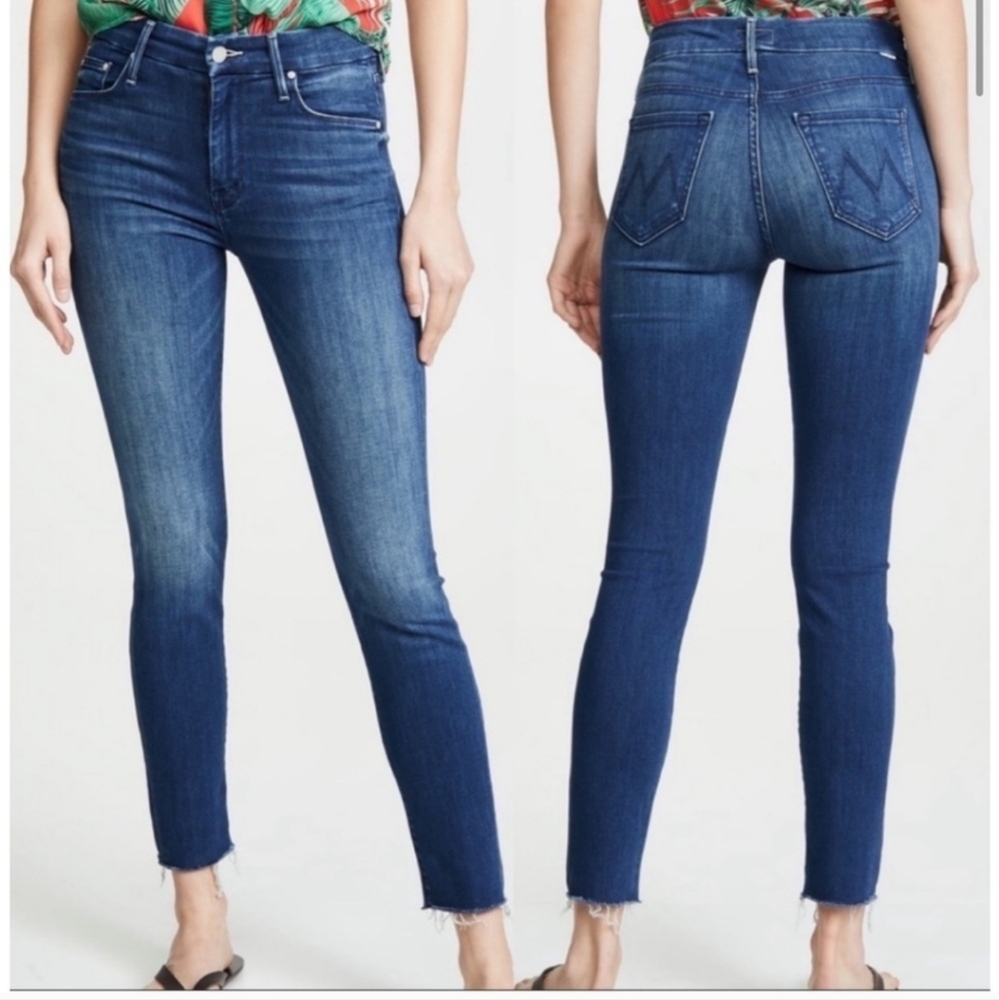 MOTHER Looker Ankle Fray Jeans